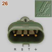 Grimma 25A 380V plug