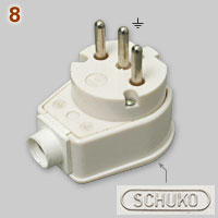 Obsolete German 25A 250V plug