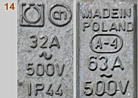 Classic Polish die cast socket marks