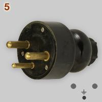Classic Polish 3-pin 25A 380V plug
