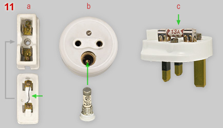 Fused socket and plug