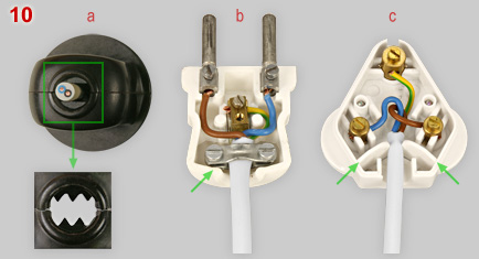 Plug cord grips