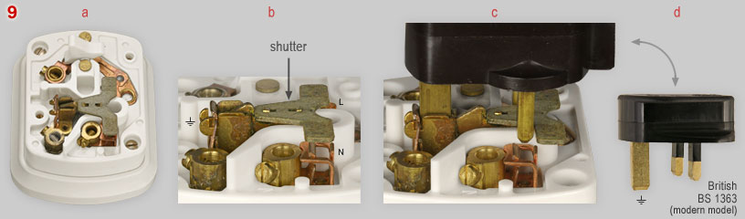 Shutters on a MK Electric BS 1363 socket