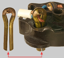 Clix folded plug pin