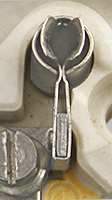 Swiss socket contact