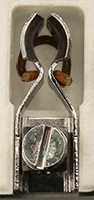 Contact clip with spring