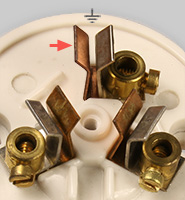 Straight blade socket made by PDL