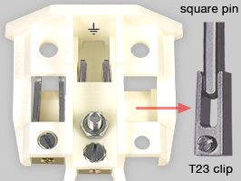 Swiss T23 connector contact, detal