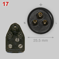 Belling Lee 3A-250V inlet and plug