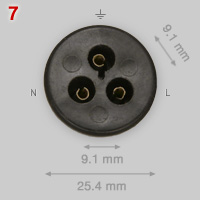 Bulgin 2A 3-pin outlet