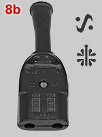 Unearthed 10A appliance connector