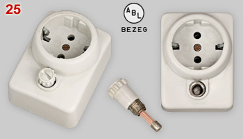 ABL fused Schuko socket
