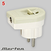 Schuko plug with switch