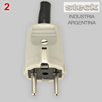 Polarized Schuko plug