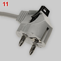 Kalthoff special Schuko plug that can be locked in socket