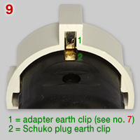 Thai Schuko adapter, detail