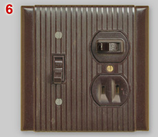 Classic NEMA 1-15R socket with switch