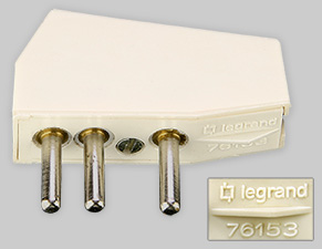 Legrand 3-pin plug type no. 76153