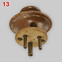 Classic, wooden 3-pin 2A plug