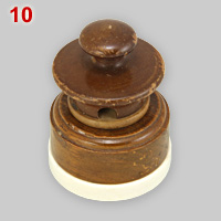 Classic, wooden 3-pin 2A socket and plug