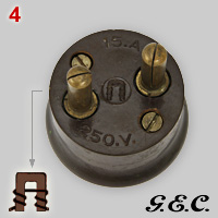 GEC 15A 2-pin plug