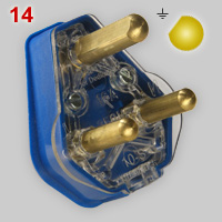 SANS 164-4 dedicated plug, blue variant